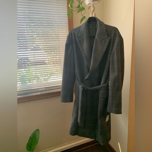 Men’s herringbone patterned coat